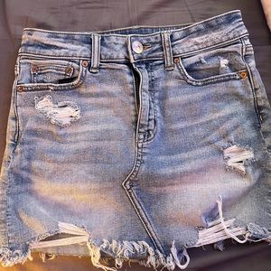 American eagle jean skirt